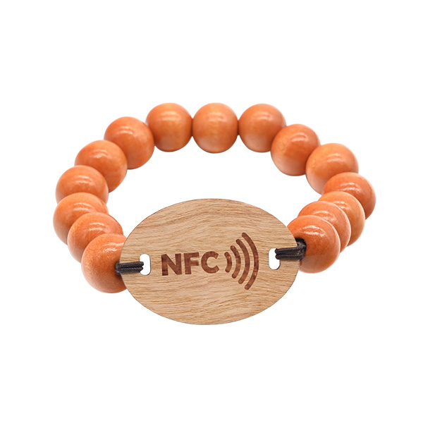 NFC木頭珠子木卡定制RFID木珠手環(huán)定制工廠